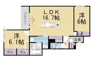 靜古苑 THE VERT 本館【302号室】の間取り