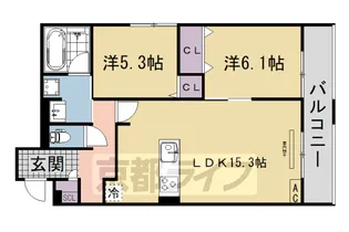 靜古苑 THE VERT 本館【203号室】の間取り