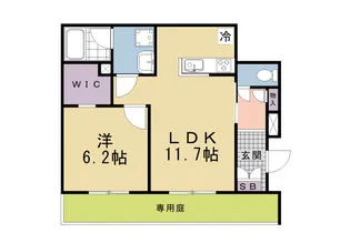 Maison de Gallerie Takii【103号室】の間取り