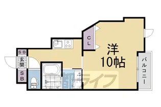 シャンテー長尾【106号室】の間取り