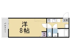 仮)フラッティ鳥居前町【3階】の間取り
