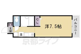 京都府京都市右京区西院南高田町【マンション】の間取り