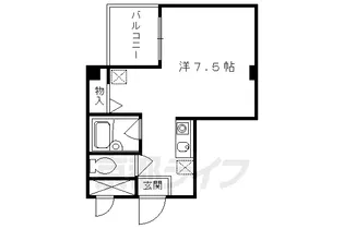 京都府京都市右京区西院南高田町【マンション】の間取り