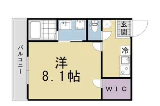 Villa Par le vent【301号室】の間取り