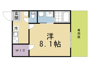 Villa Par le vent【105号室】の間取り