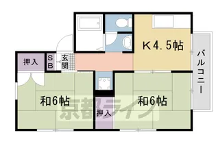 2DKの間取り画像