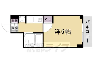 DETOM−1京都外大南【8階】の間取り