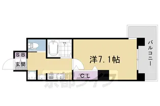Un Castello 西院【3階】の間取り