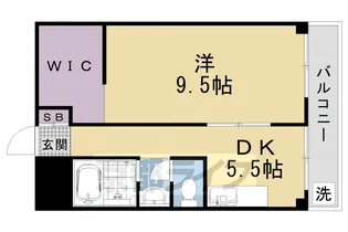 LA VITA【302号室】の間取り