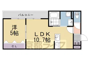 EIJU牧野駅前B【101号室】の間取り