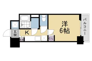 ファステート京都東寺フェイブ【7階】の間取り