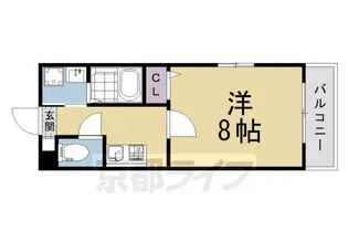 WEST ROAD 大宮【401号室】の間取り