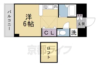 ラフィーネ枚方Ⅲ【502号室】の間取り