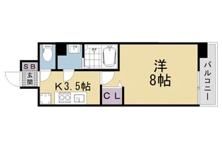 Ray Square大津【303号室】の間取り