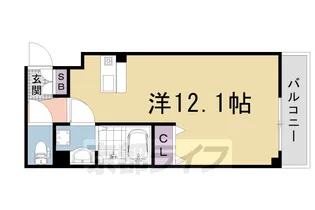 モンアルク西院【1階】の間取り