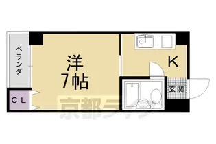 京都府京都市中京区壬生森町【アパート】の間取り