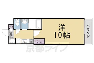 La Fite GOSHOKITA Ⅱ【202号室】の間取り