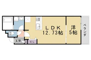 La Fite GOSHOKITA Ⅱ【303号室】の間取り