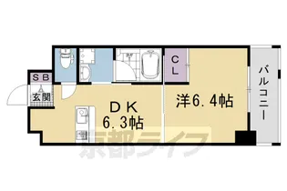 京都府京都市下京区西七条掛越町【マンション】の間取り