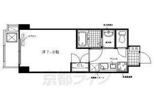 エル・セレーノ西院Ⅰ番館【1506号室】の間取り
