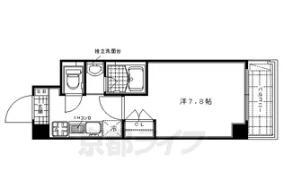 エル・セレーノ西院Ⅱ番館【6階】の間取り