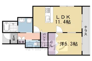 RENOSTAY京都嵯峨【1階】の間取り