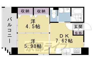 セントポーリア西大路七条【2階】の間取り