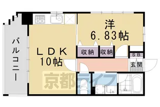 セントポーリア西大路七条【4階】の間取り