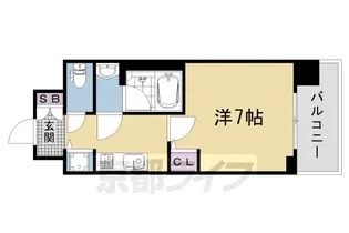 ベラジオ雅び西大路五条Ⅱ【2階】の間取り