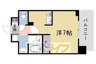 ベラジオ雅び西大路五条Ⅱ【2階】の間取り