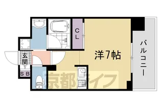 ベラジオ雅び西大路五条Ⅱ【2階】の間取り