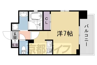 ベラジオ雅び西大路五条Ⅱ【2階】の間取り