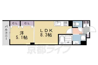 ラモーナ滝ノ町Ⅰ【3階】の間取り