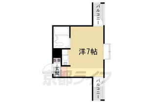 朝日プラザ三条口【3階】の間取り