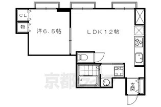 賀陽コーポラス【1117号室】の間取り