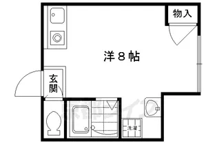 京都府京都市中京区西ノ京上合町【マンション】の間取り