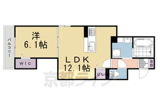 GRAMM殿城【1階】の間取り