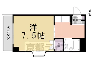 グランタック竜安寺【212号室】の間取り