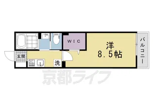 モリエ・上賀茂【1階】の間取り