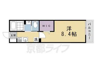 モリエ・上賀茂【3階】の間取り