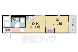 モリエ・上賀茂【3階】の間取り