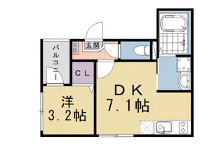 ブラン十条【202号室】の間取り