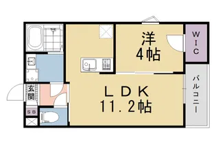 ジーメゾン京都九条アヤージュ【1階】の間取り