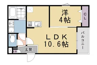 ジーメゾン京都九条アヤージュ【3階】の間取り