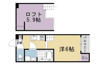 ハーモニーテラスT【1階】の間取り