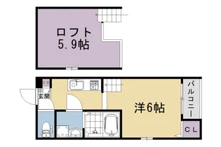 ハーモニーテラスT【2階】の間取り