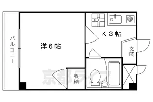ヴィラ円町【2階】の間取り
