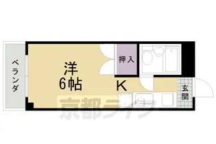 コーポラス音戸山【201号室】の間取り