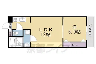 仮称)東池田町マンション【1階】の間取り