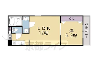仮称)東池田町マンション【5階】の間取り